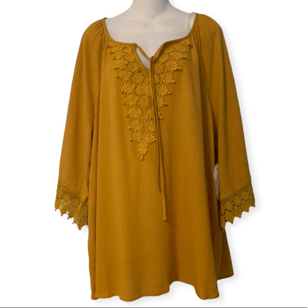 Maif V-Neck Blouse Size 1X